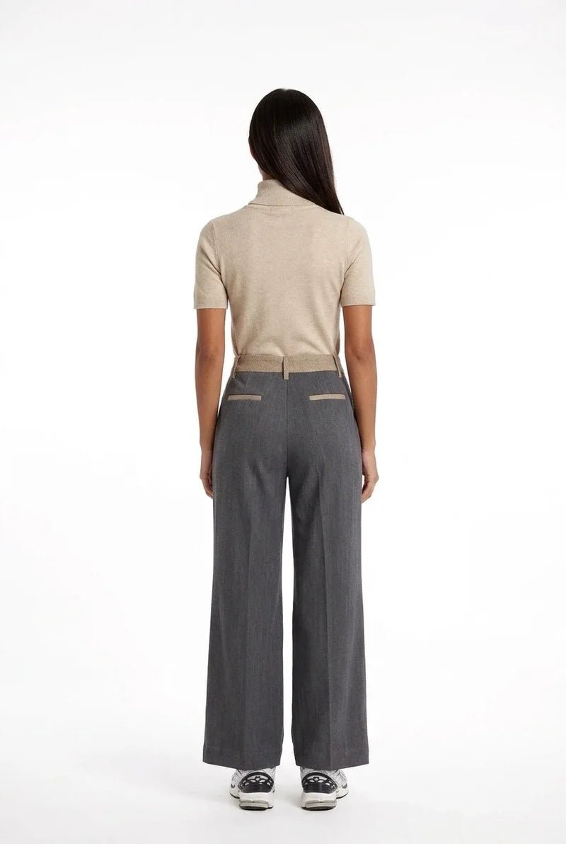 Markup - Pantapalazzo Denim Tess.Spigat - Donna - World Fashion