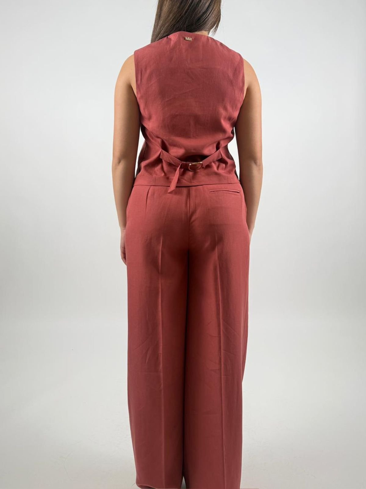 Markup - Pantapalazzo In Misto Lino - Donna - World Fashion