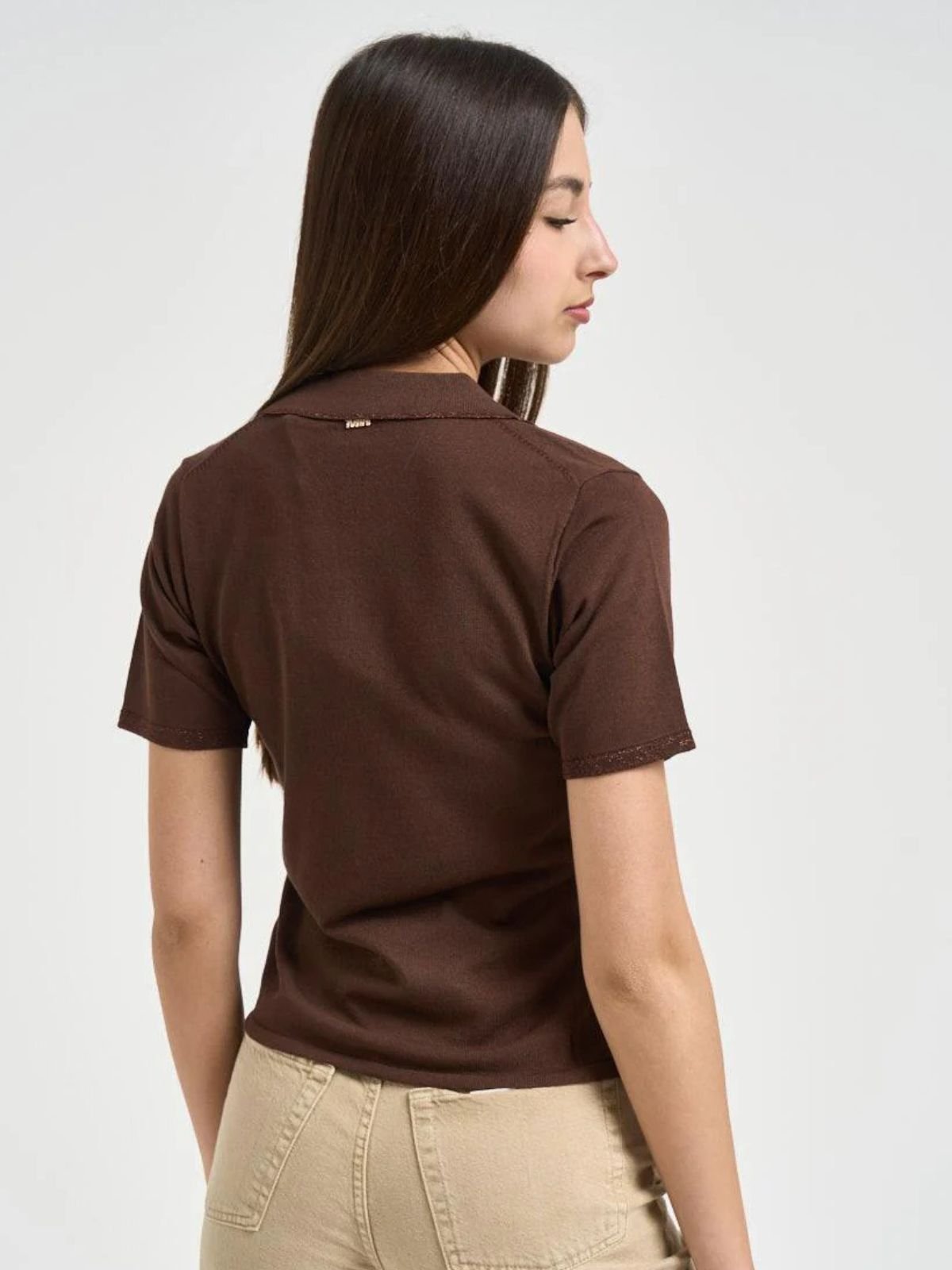 Markup - Polo donna scollo a V - Donna - World Fashion