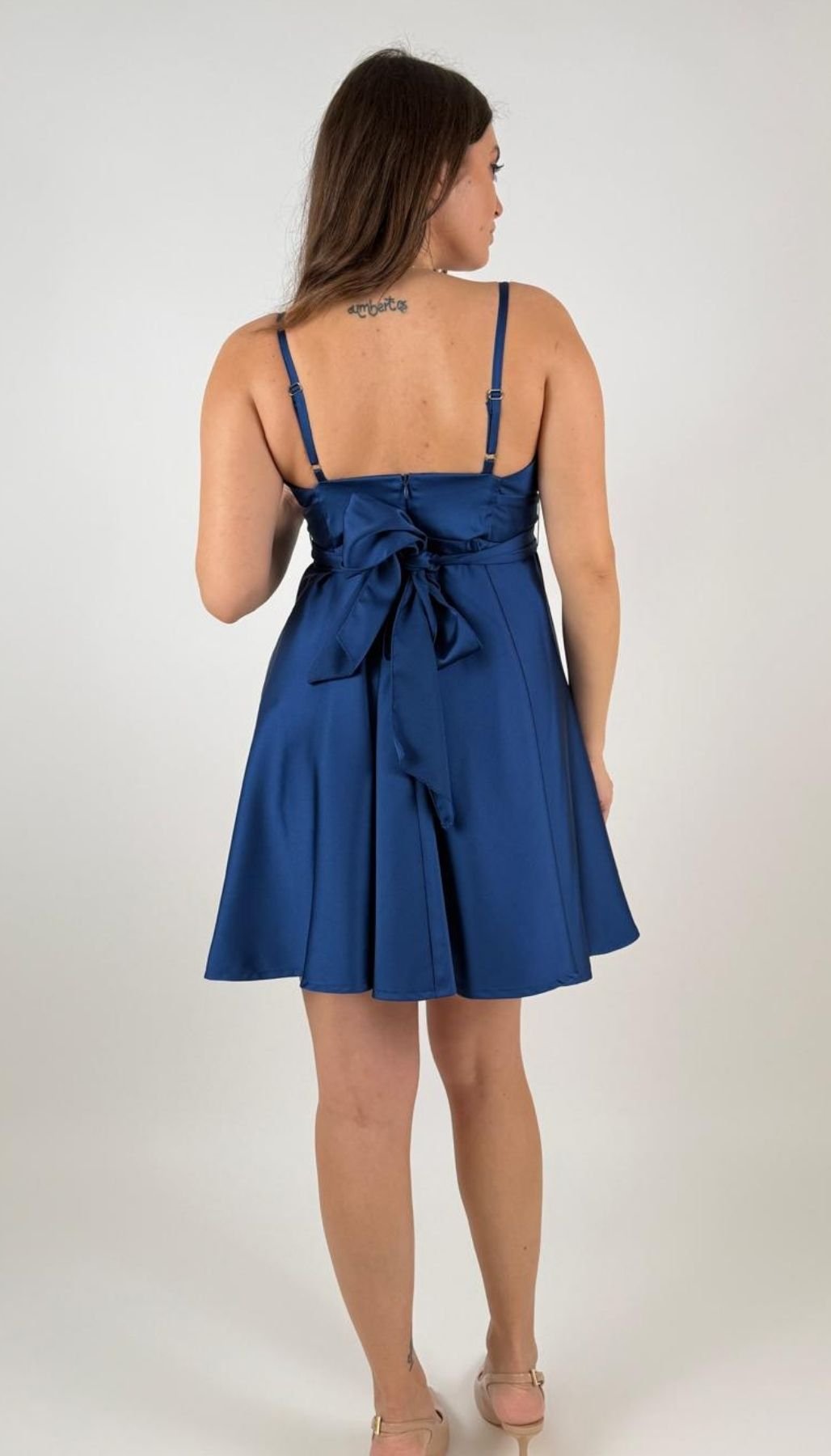 Miniabito in raso lucido Donna - Rinascimento - World Fashion