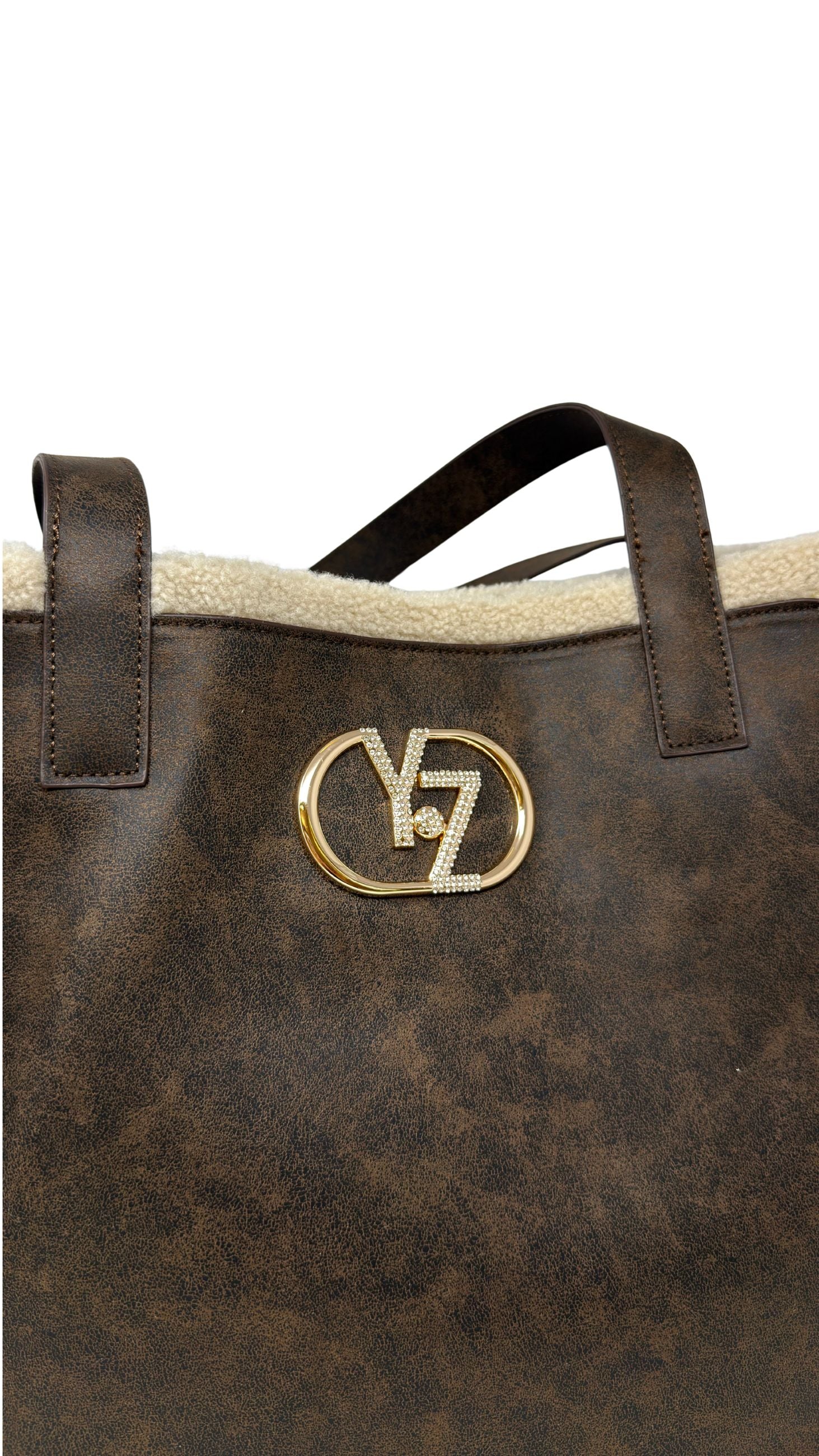 Yes Zee - Borsa Shopper Effetto Soft-Touch - Donna