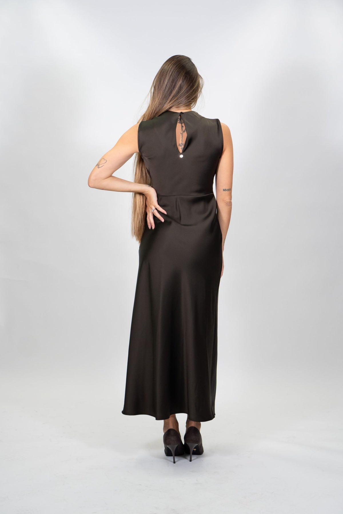 Rinascimento - Abito con nodo e drappeggio - Donna