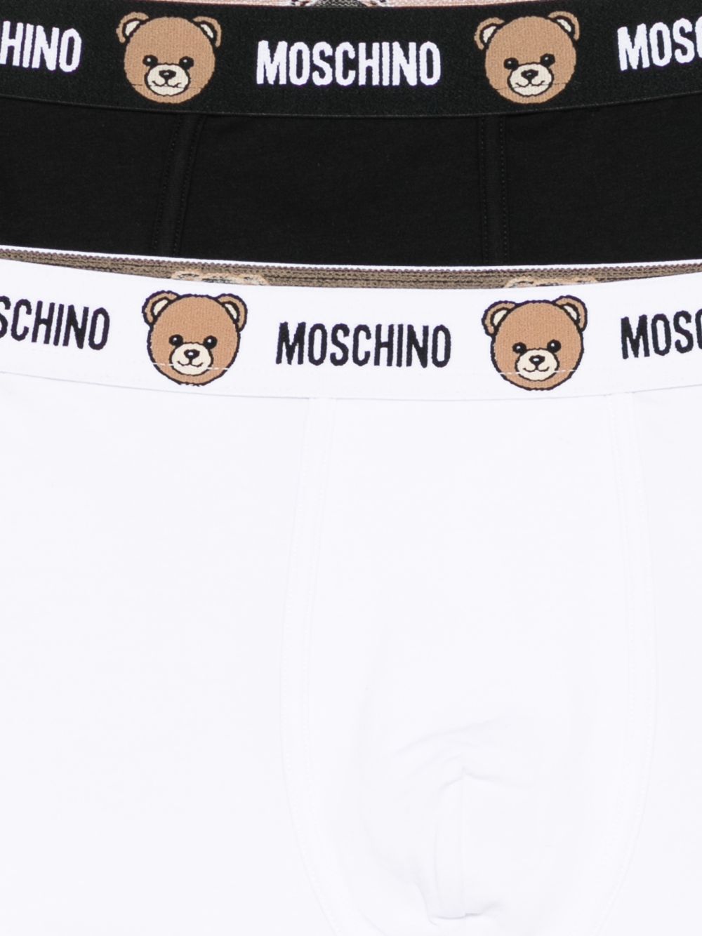 Moschino - Box Moschino composto da 2 pezzi bianco e nero fascia elastica logata - Uomo - World Fashion
