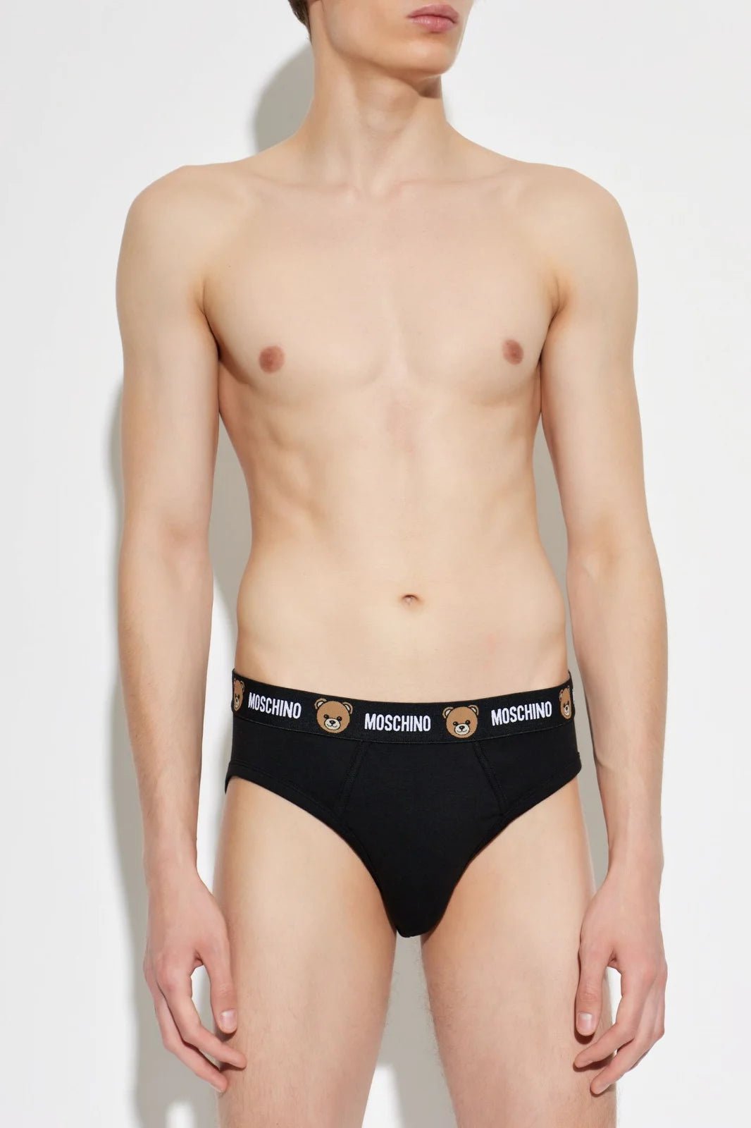 Moschino - Slip Moschino con elastico in vita, confezione da 2 pezzi con logo. - Uomo - World Fashion