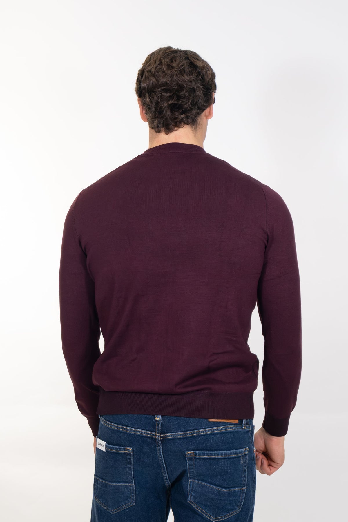 Markup - Maglia girocollo in viscosa punto vanisè - Uomo