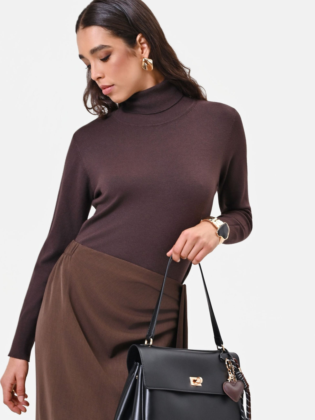 Rinascimento - Maglia dolcevita in misto viscosa - Donna