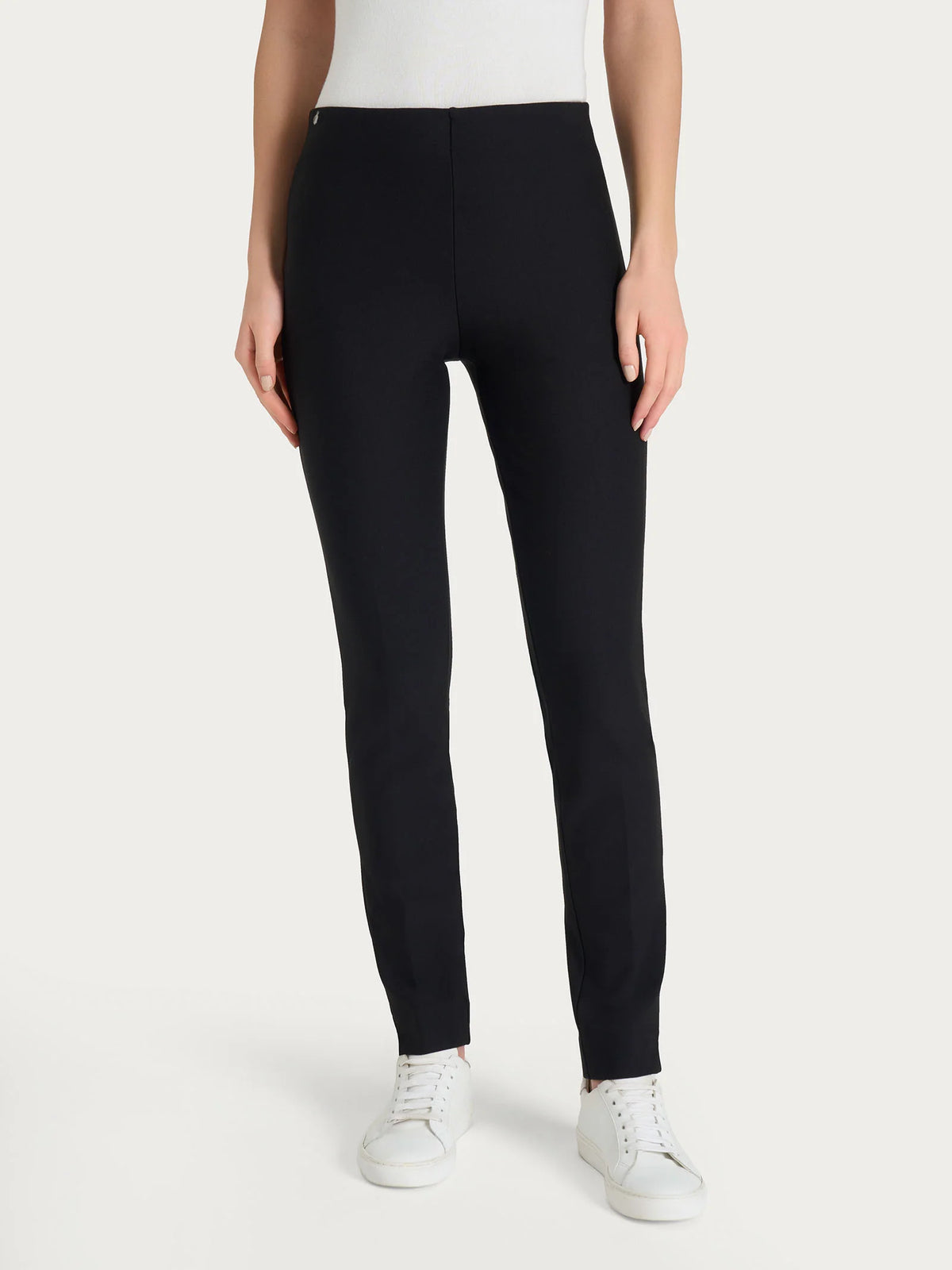 Ragno - Pantalone a sigaretta con spacchetti in Compact - Donna