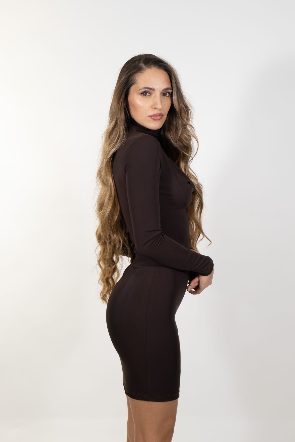 Gaudì - Abito midi con collo alto - Donna