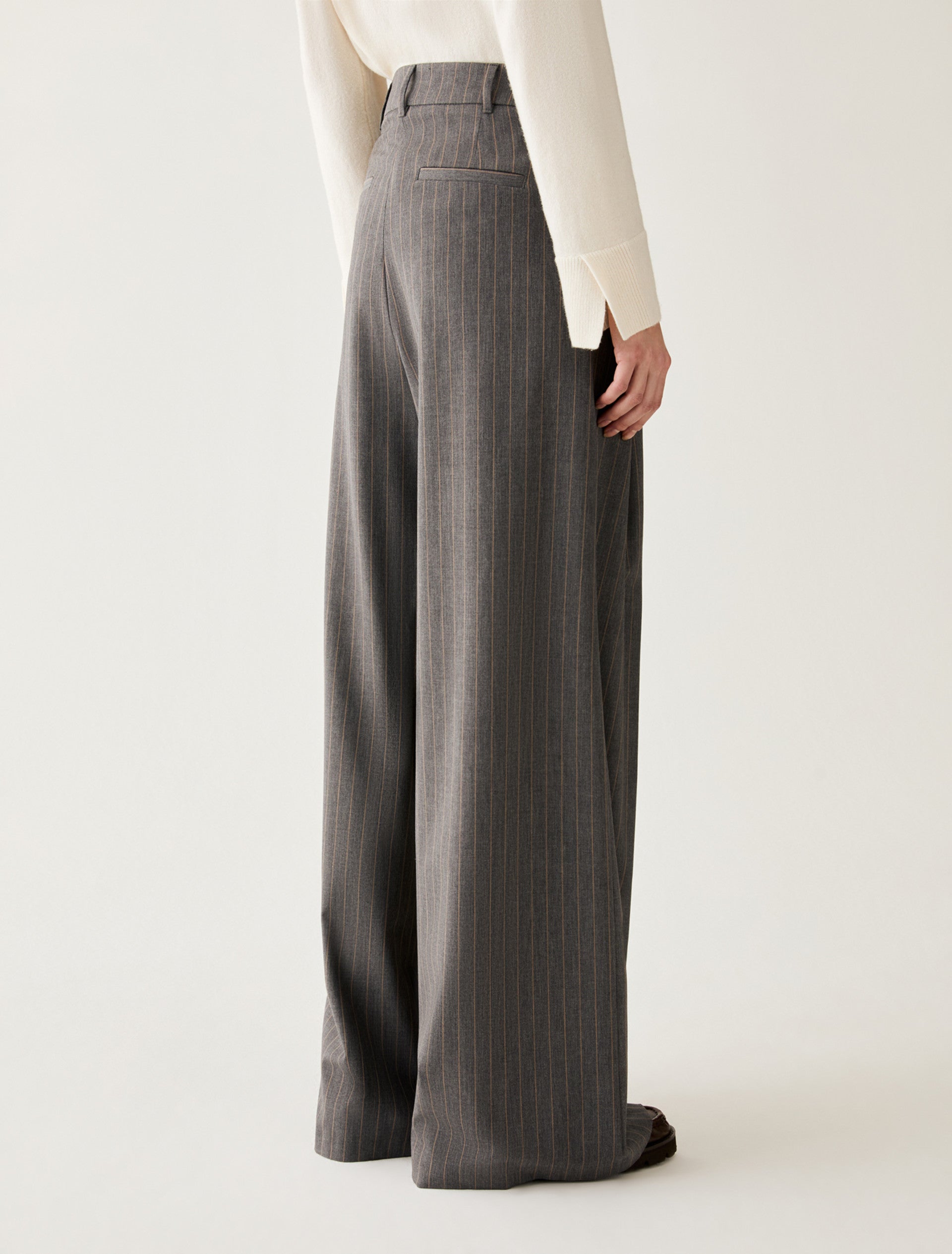 PennyBlack - Pantaloni ampi a disegno gessato - Donna