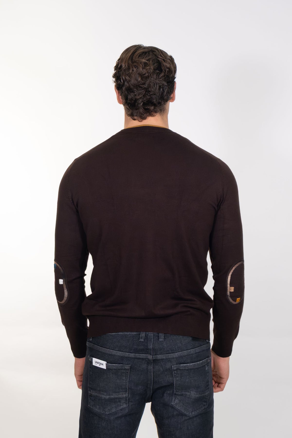 Markup - Maglia girocollo con toppe - Uomo