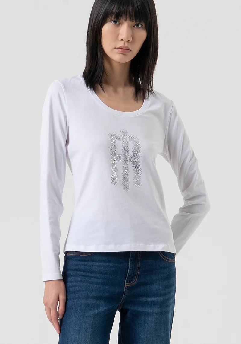 T-shirt slim in jersey di cotone Donna - Fracomina