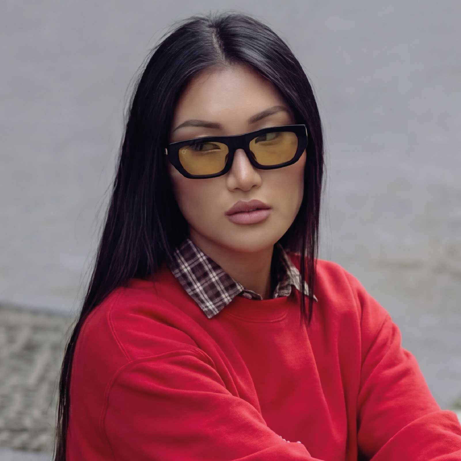 Os Sunglasses - Occhiali da sole Kyoto Giallo - Unisex adulto - World Fashion