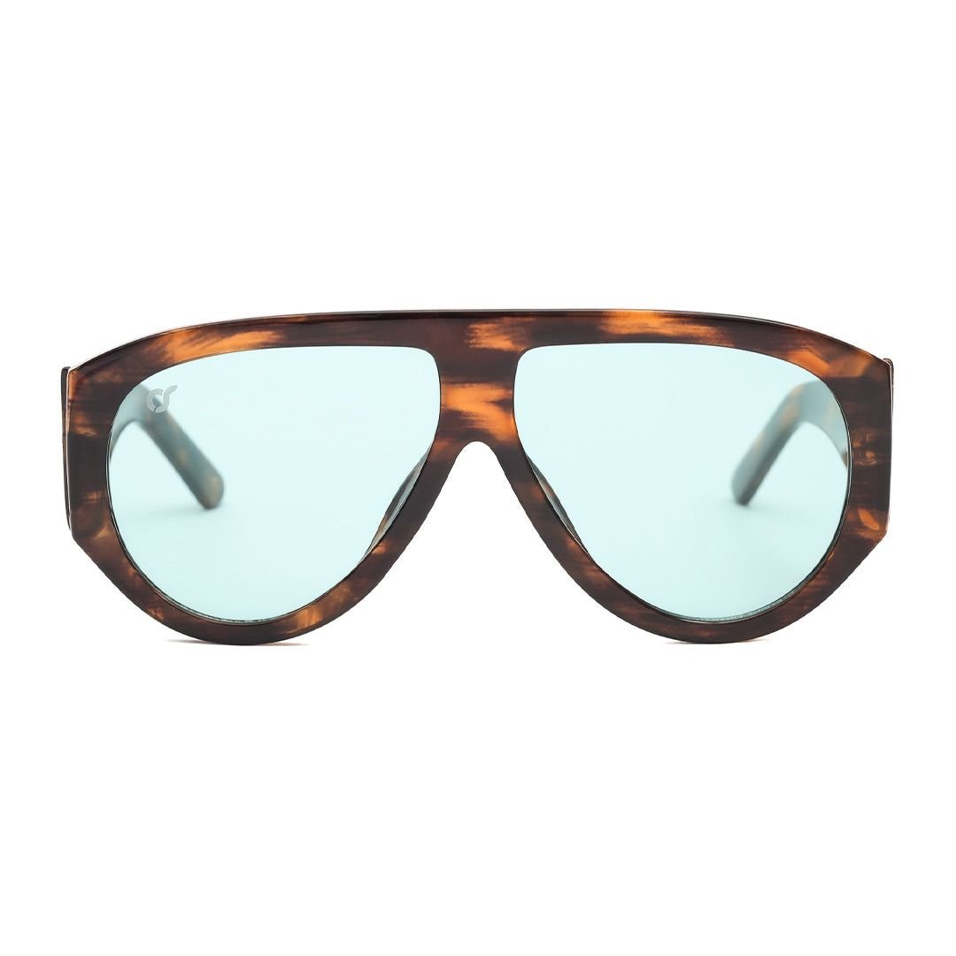 Os Sunglasses - Occhiali da sole Venezia Havana Blu - Unisex adulto - World Fashion