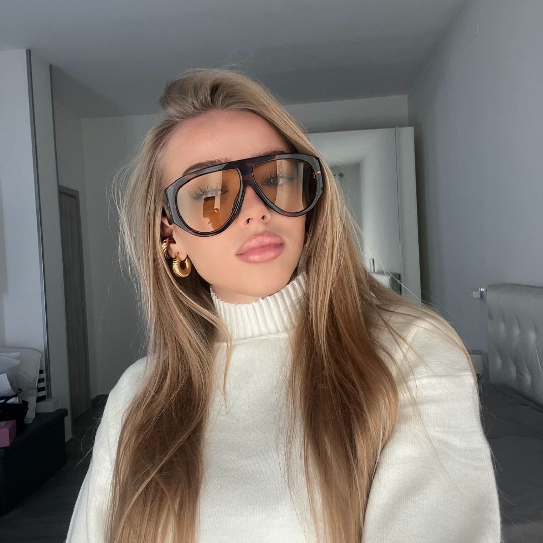 Os Sunglasses - Occhiali da sole Venezia Havana giallo - Unisex adulto - World Fashion