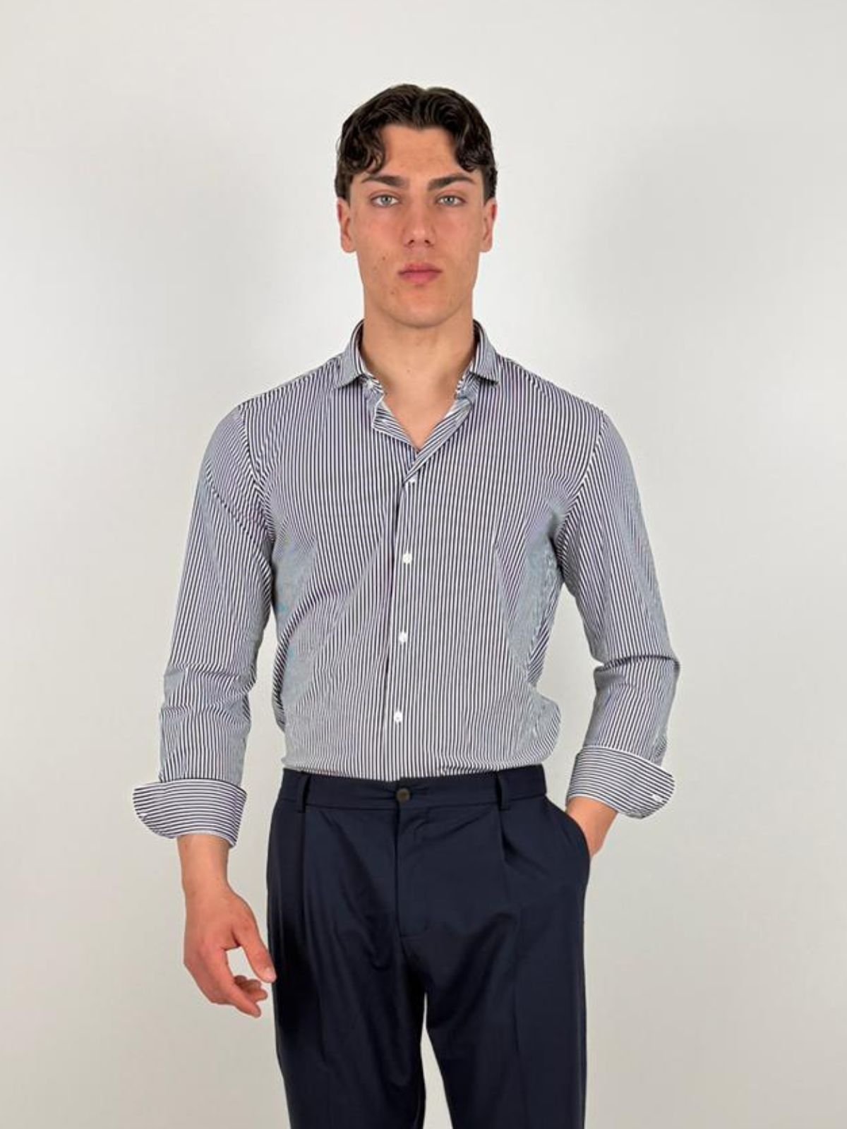 Outfit - Camicia Francese Tecnico Stampato - Uomo - World Fashion