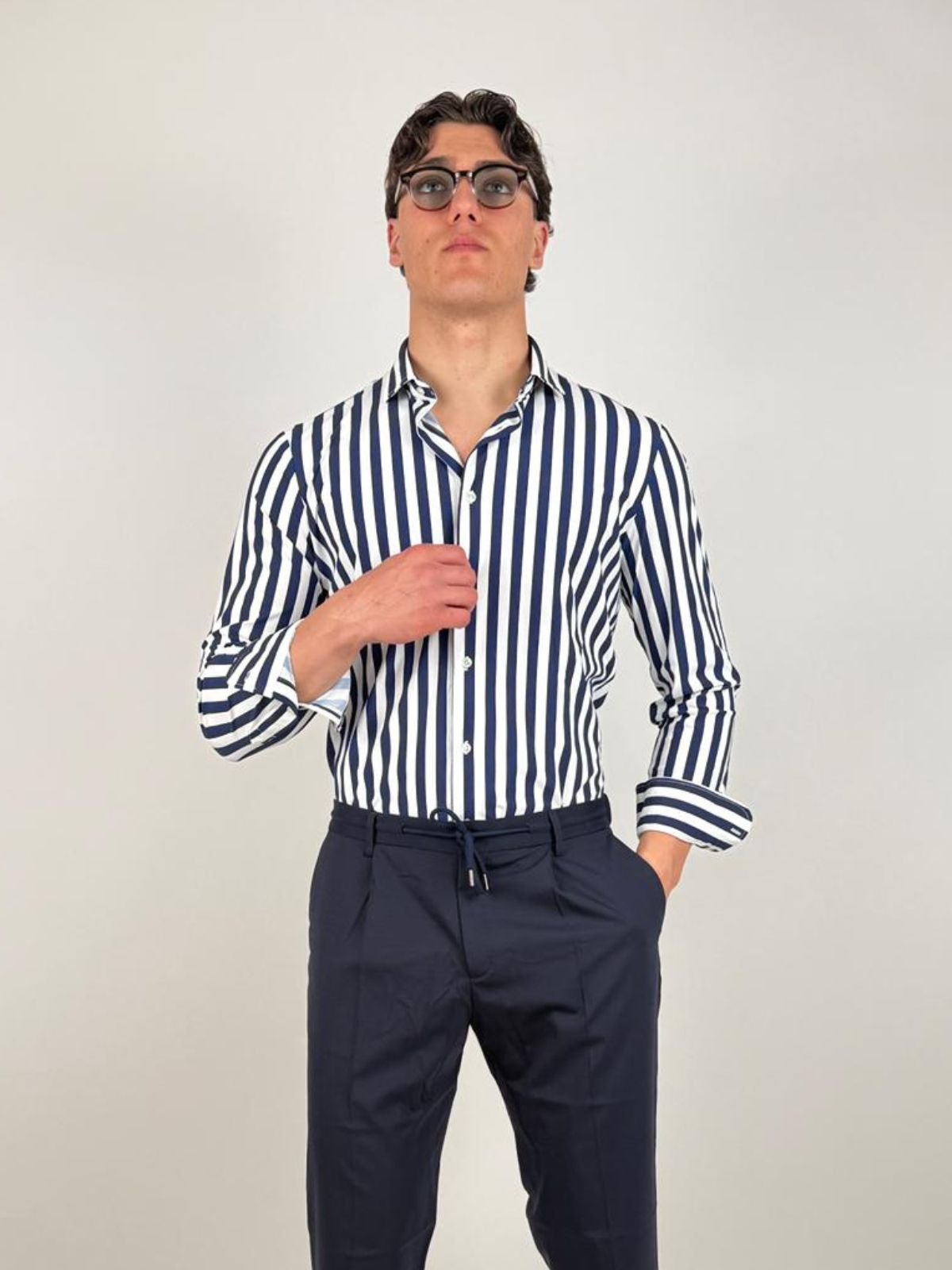 Outfit - Camicia Francese Tecnico Stampato - Uomo - World Fashion