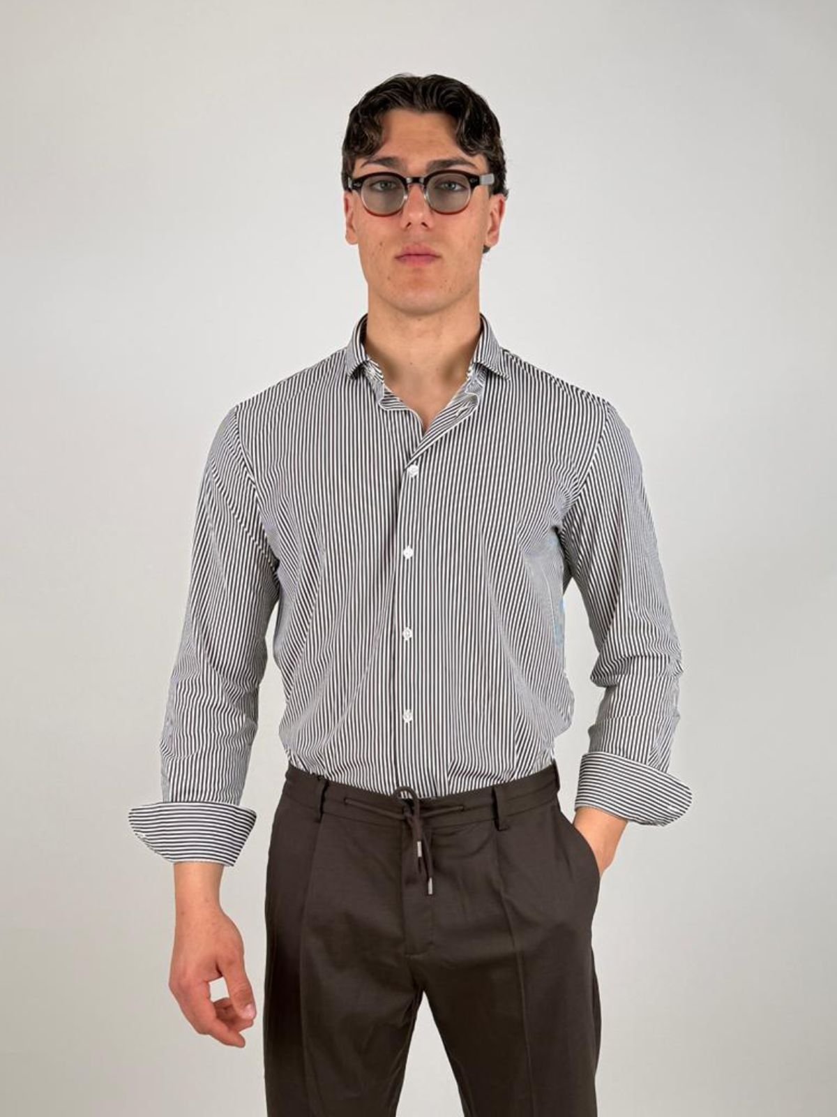 Outfit - Camicia Francese Tecnico Stampato - Uomo - World Fashion