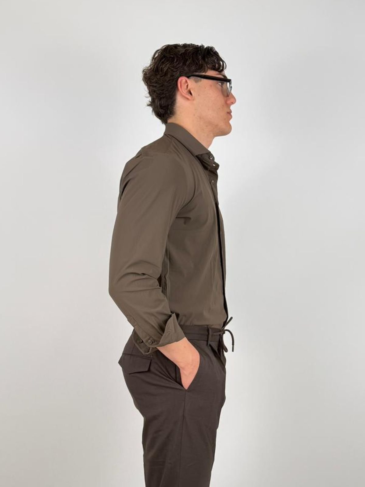 Outfit - Camicia Francese Tessuto Tecnico - Uomo - World Fashion