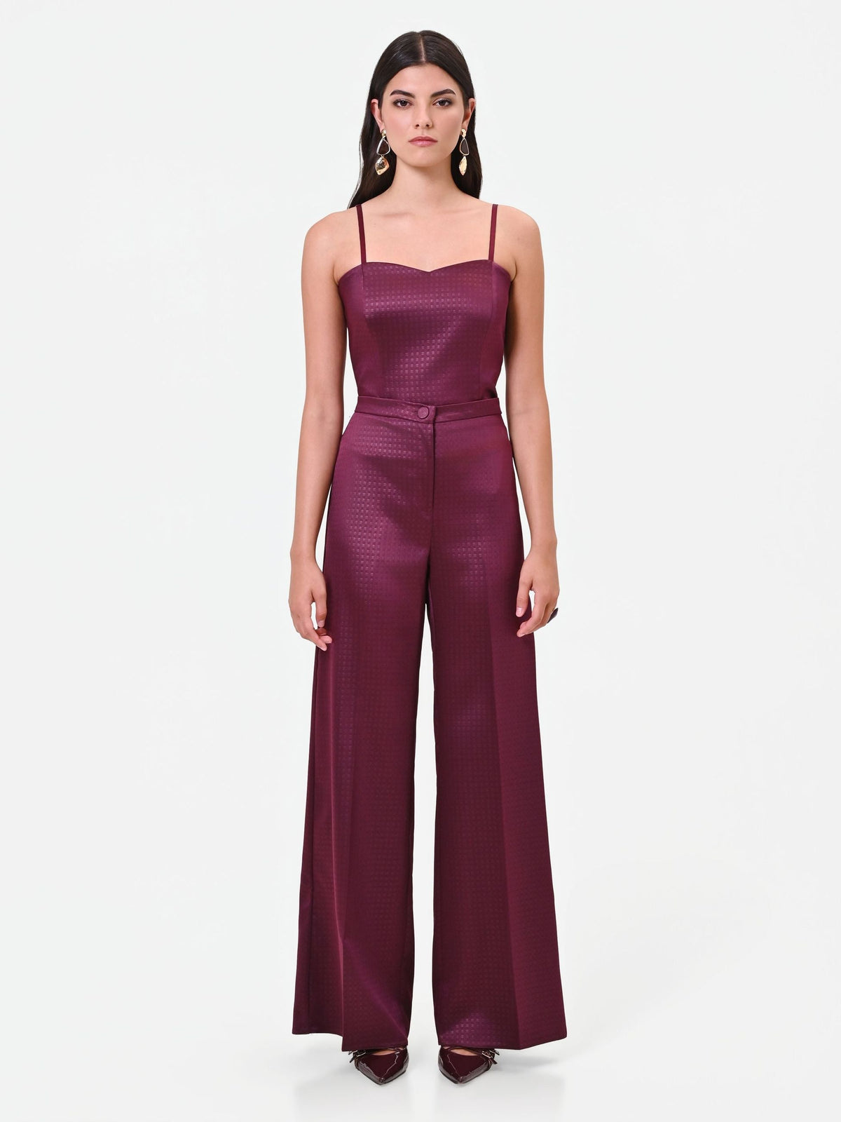 Rinascimento - Pantalone palazzo in raso - Donna