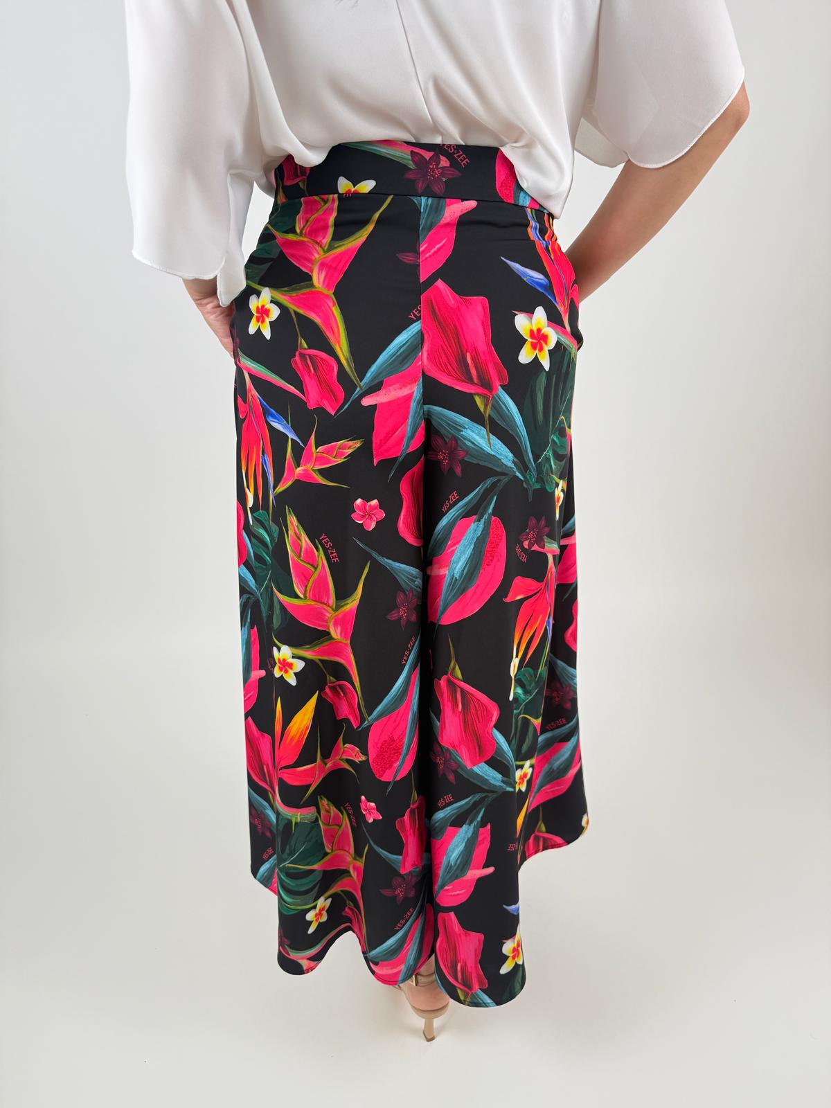 Panta Gonna In Tessuto Stampato Donna - Yes Zee - World Fashion