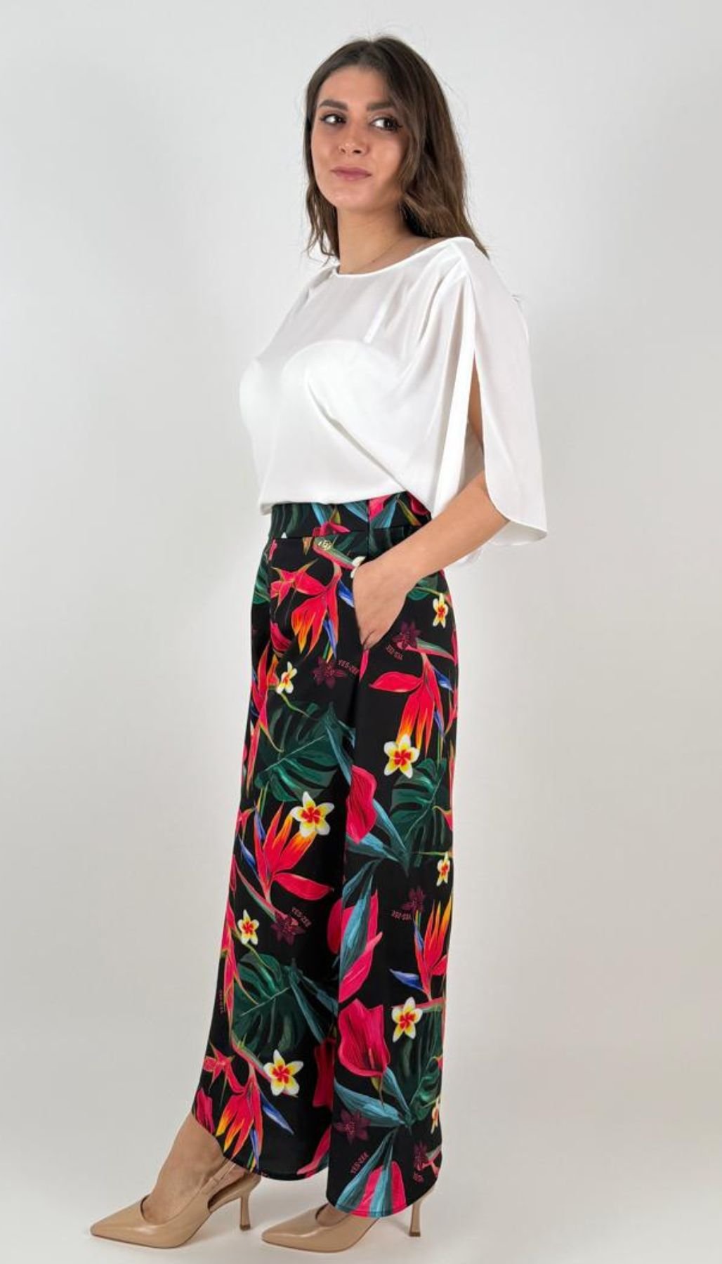 Panta Gonna In Tessuto Stampato Donna - Yes Zee - World Fashion