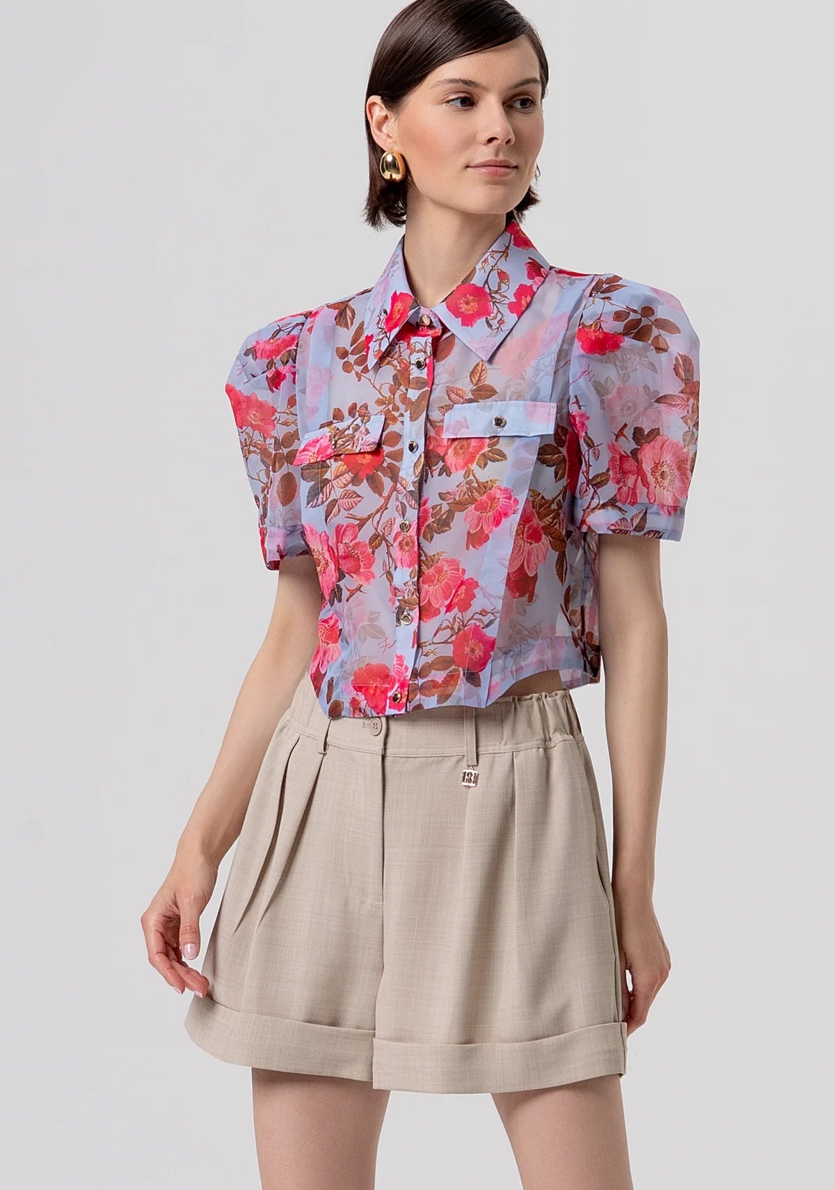 Pantaloncino flare con pences Donna - Fracomina - World Fashion