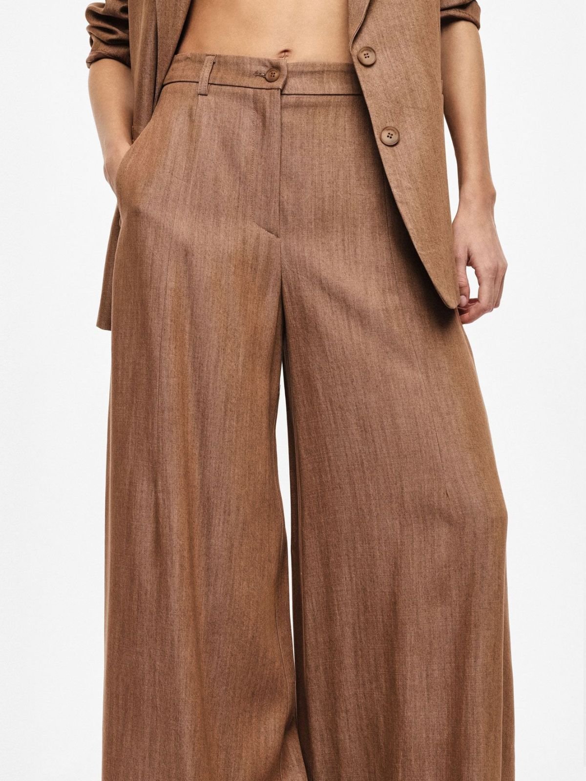 Pantalone a palazzo a vita alta con gamba ampia Donna - Imperial - World Fashion