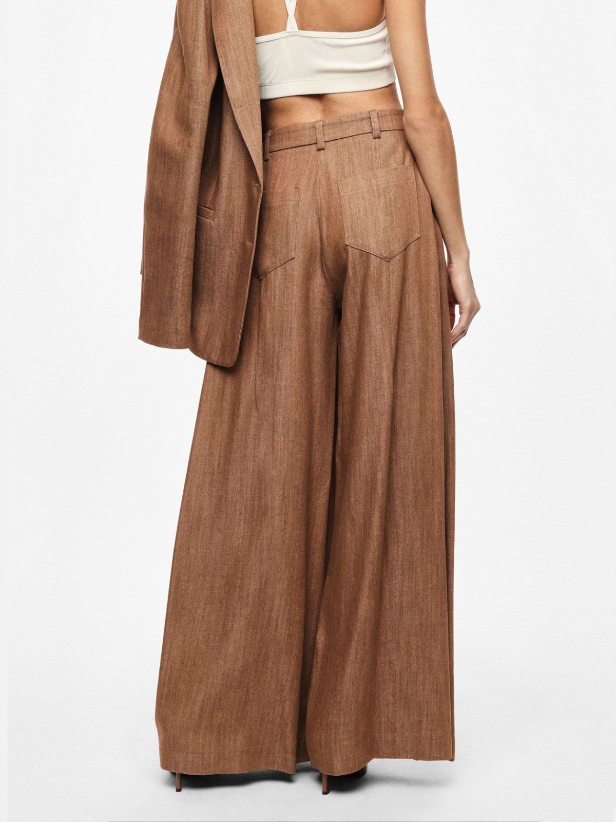Pantalone a palazzo a vita alta con gamba ampia Donna - Imperial - World Fashion