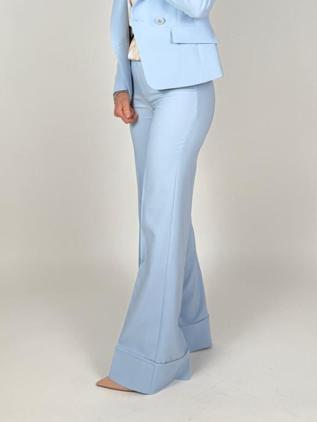 Pantalone a palazzo con risvolto Donna - Rinascimento - World Fashion
