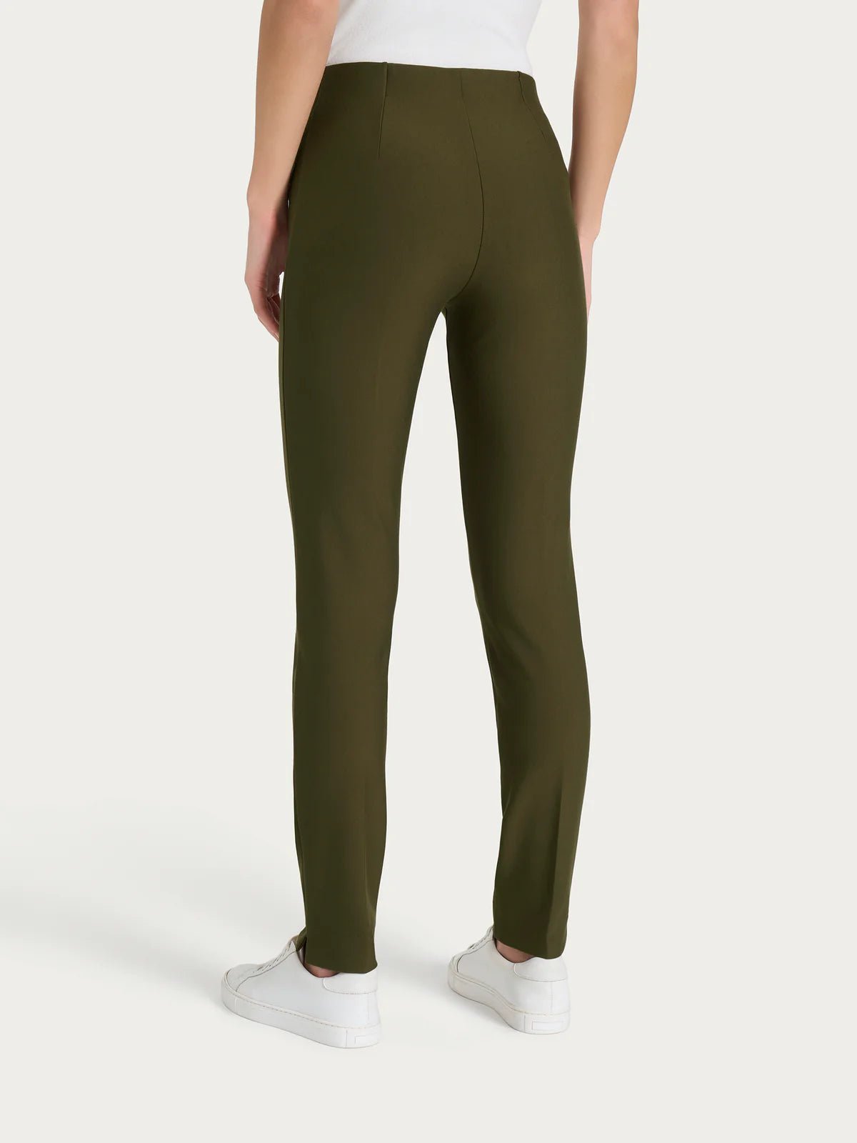 Pantalone a sigaretta con spacchetti in Compact - RAGNO - DE72PS - World Fashion