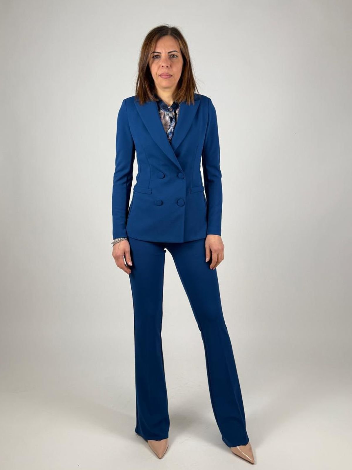 Pantalone a zampa in scuba crepe Donna - Rinascimento - World Fashion