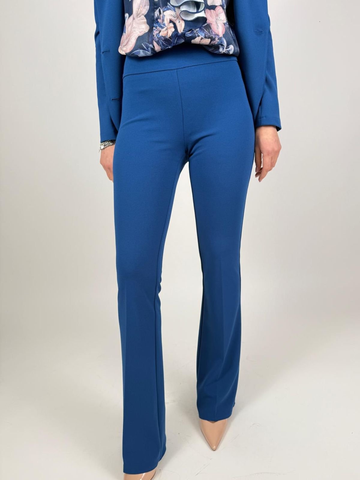 Pantalone a zampa in scuba crepe Donna - Rinascimento - World Fashion