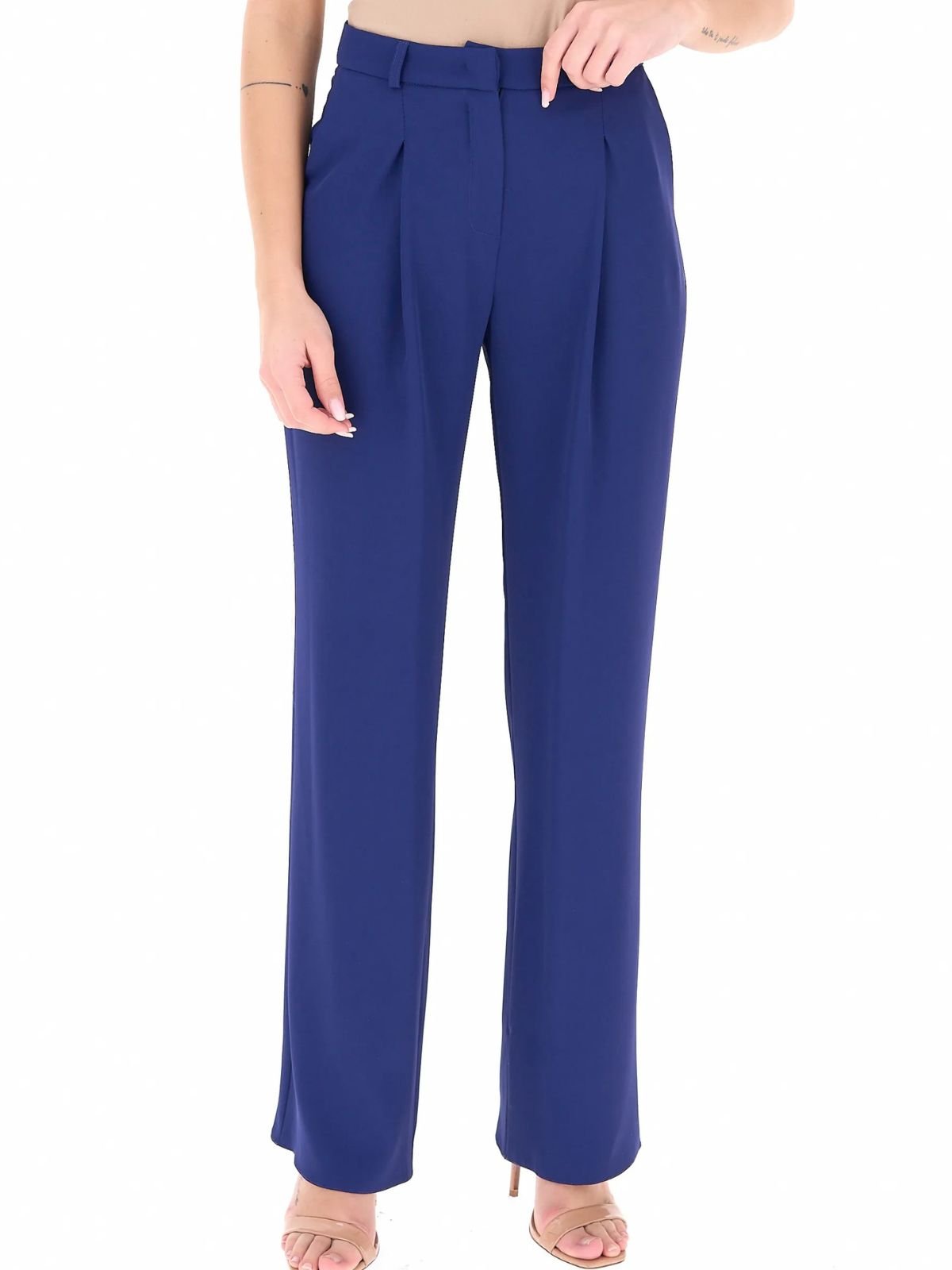 Pantalone Ampio Con Pence Donna - Rinascimento - World Fashion