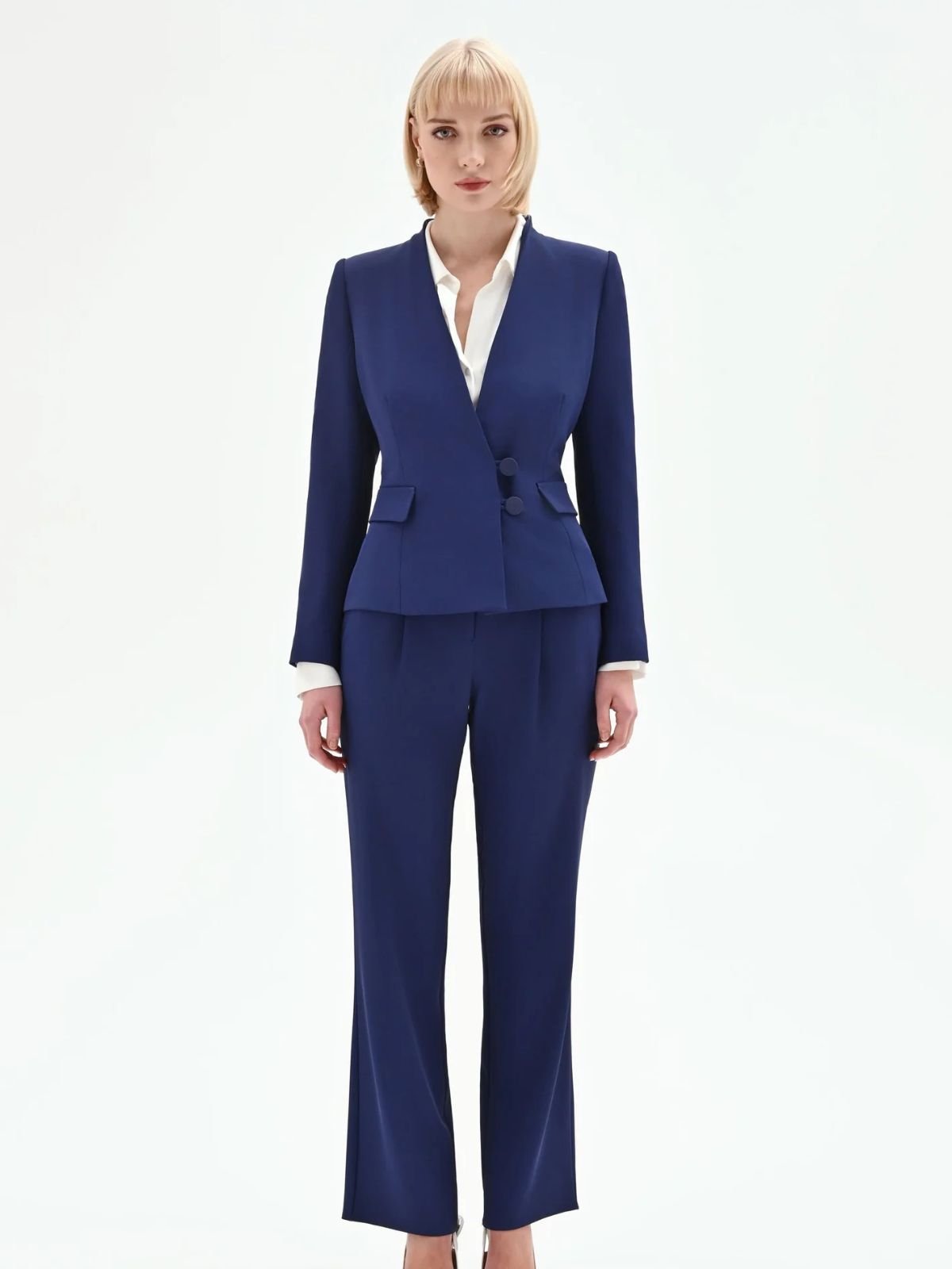 Pantalone Ampio Con Pence Donna - Rinascimento - World Fashion