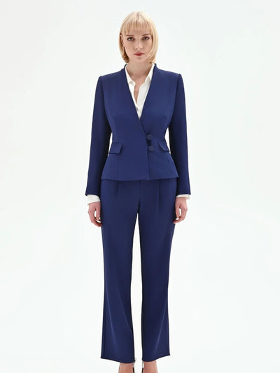 Rinascimento - Pantalone Ampio Con Pence - Donna