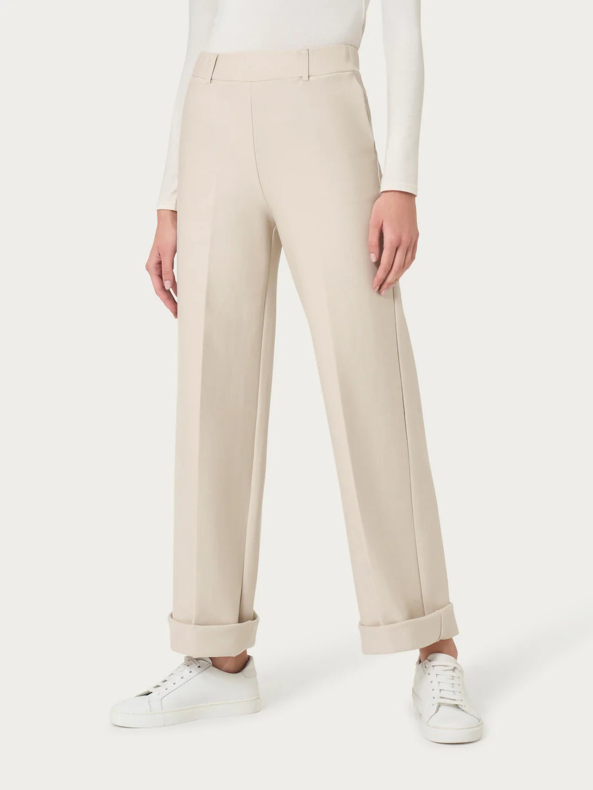 Pantalone ampio con tasche in Compact Light Donna - Ragno - World Fashion