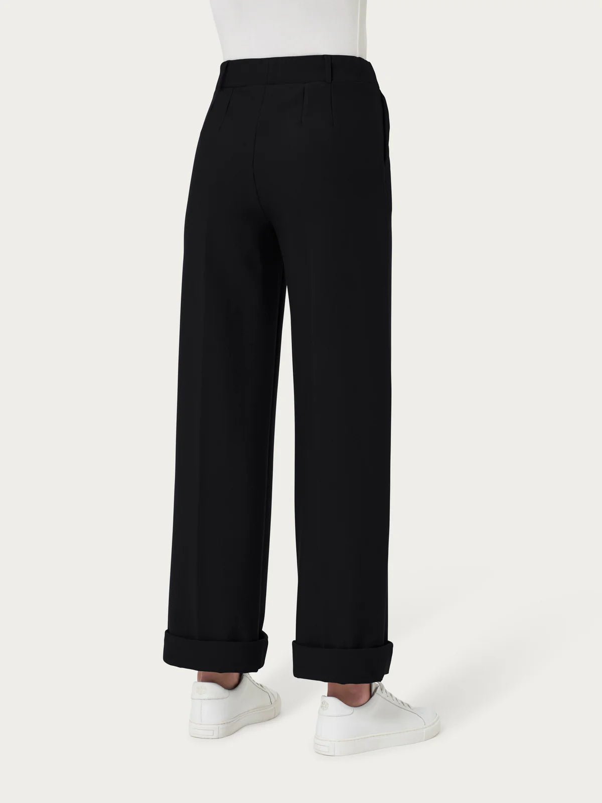 Pantalone ampio con tasche in Compact Light Donna - Ragno - World Fashion