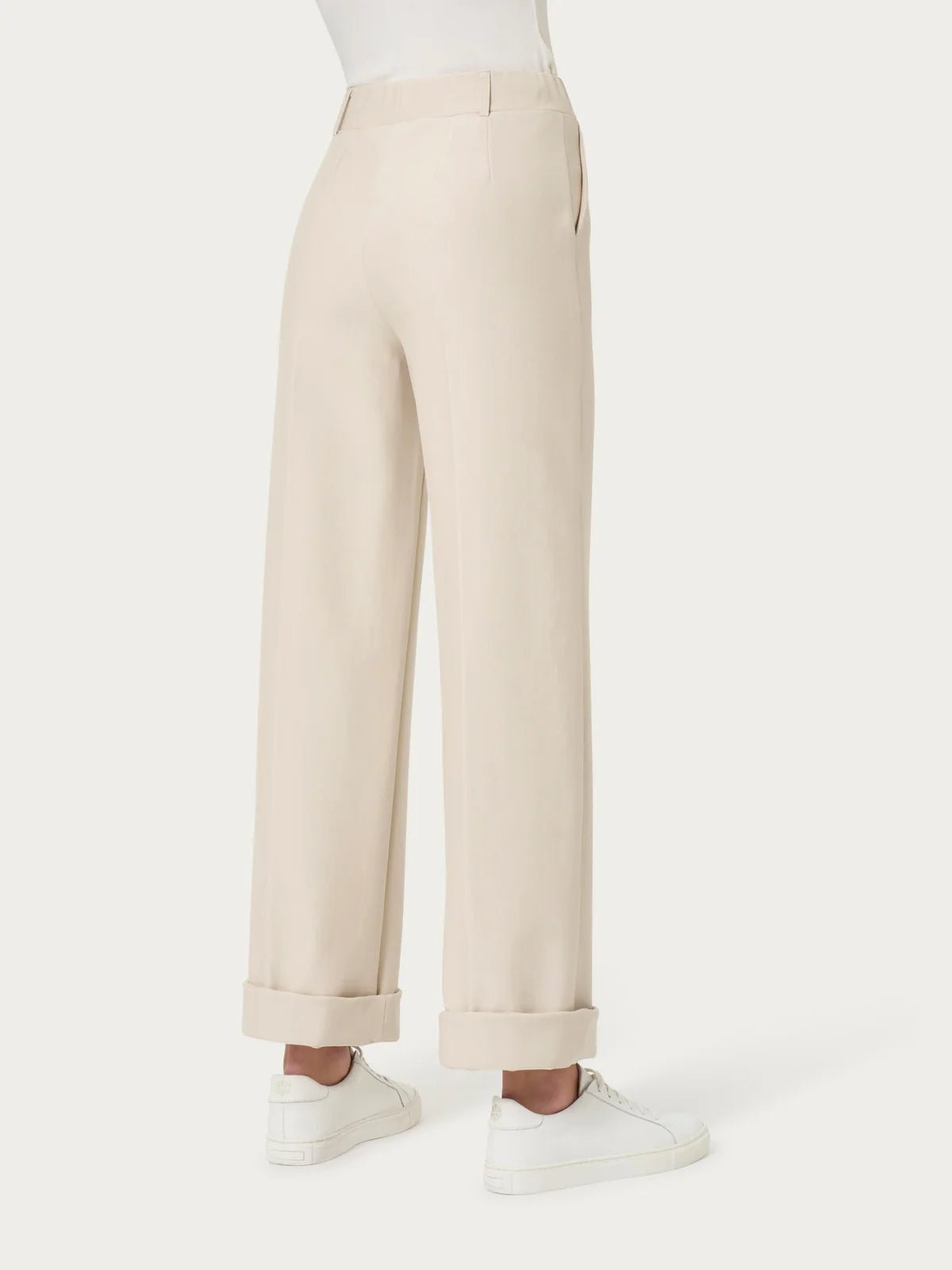 Pantalone ampio con tasche in Compact Light Donna - Ragno - World Fashion