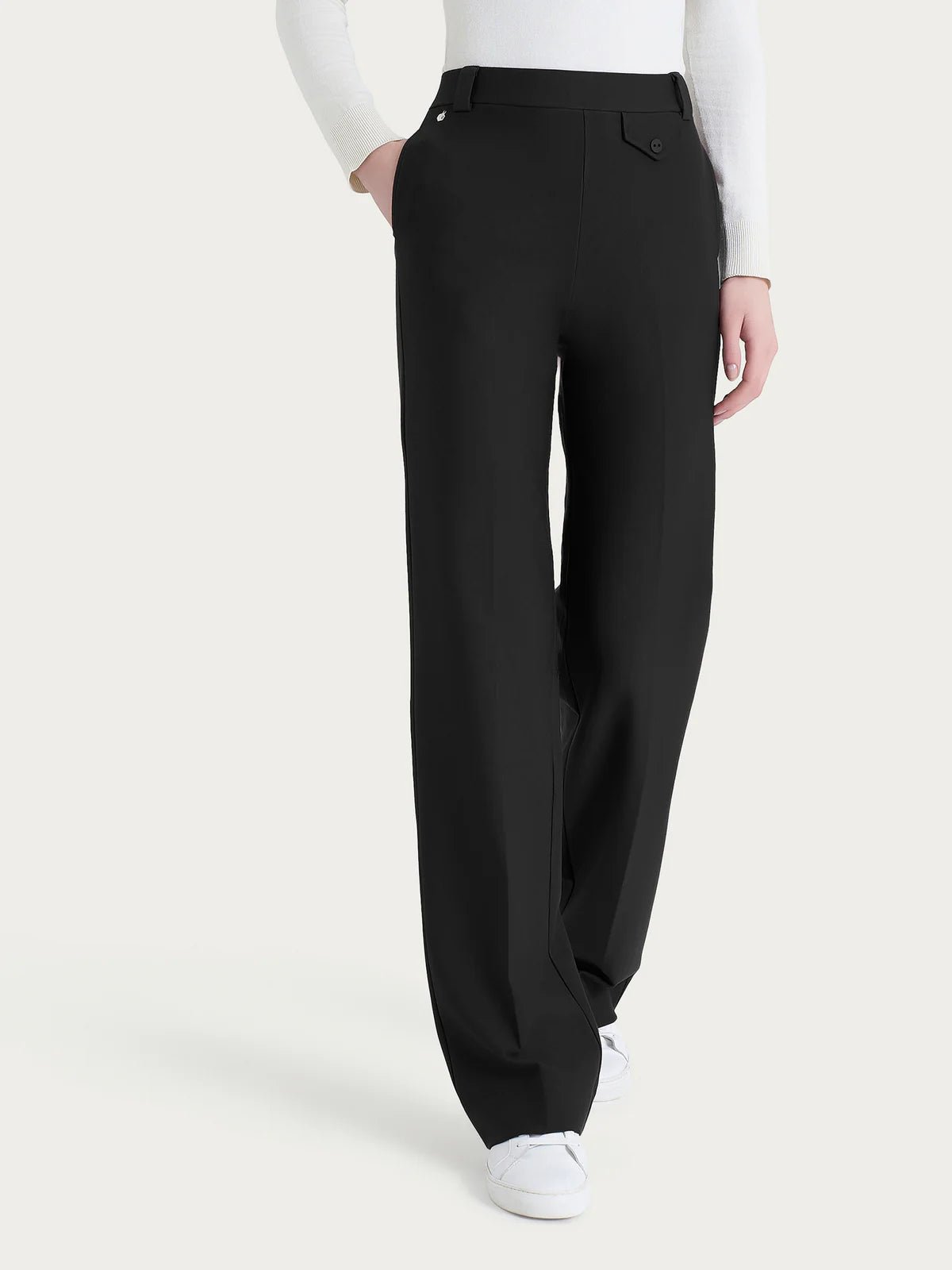 Pantalone ampio con taschino in Compact - RAGNO - DR22PE - World Fashion