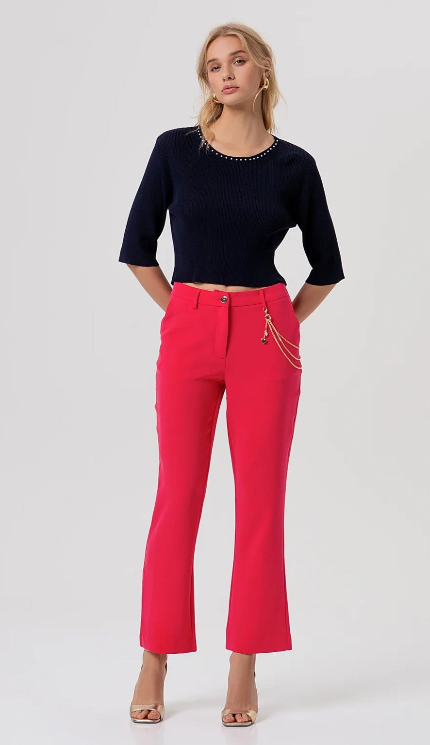 Pantalone bootcut modello chino Donna - Fracomina - World Fashion