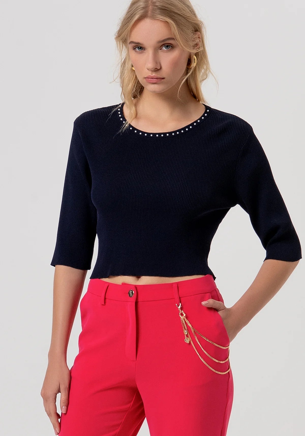 Pantalone bootcut modello chino Donna - Fracomina - World Fashion