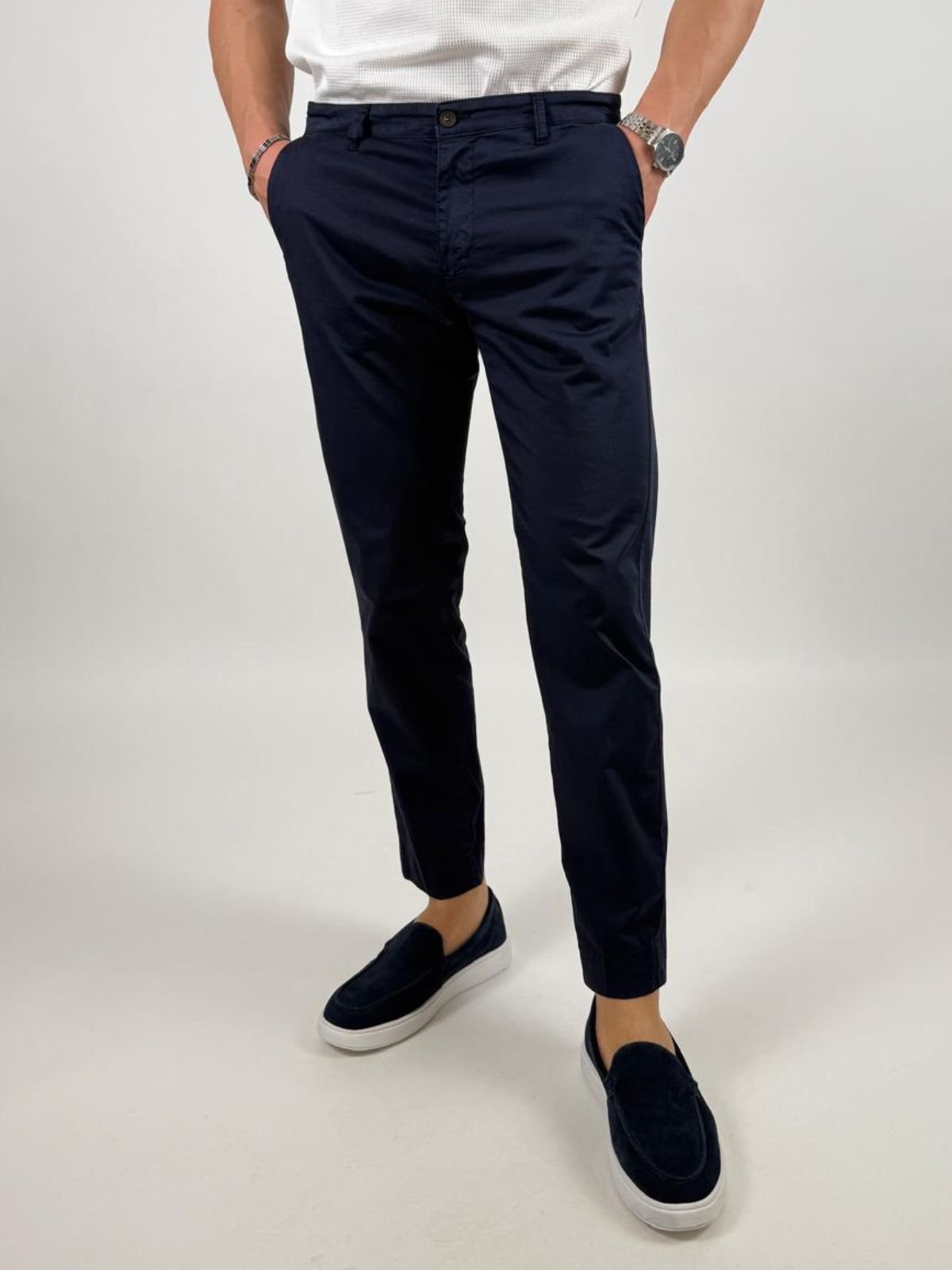 Pantalone Chino in cotone stretch Uomo - Squad2 - World Fashion