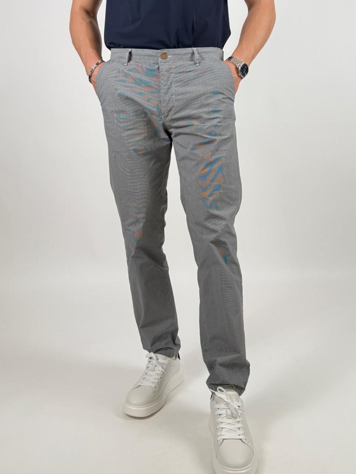 Pantalone Chino in cotone stretch Uomo - Squad2 - World Fashion