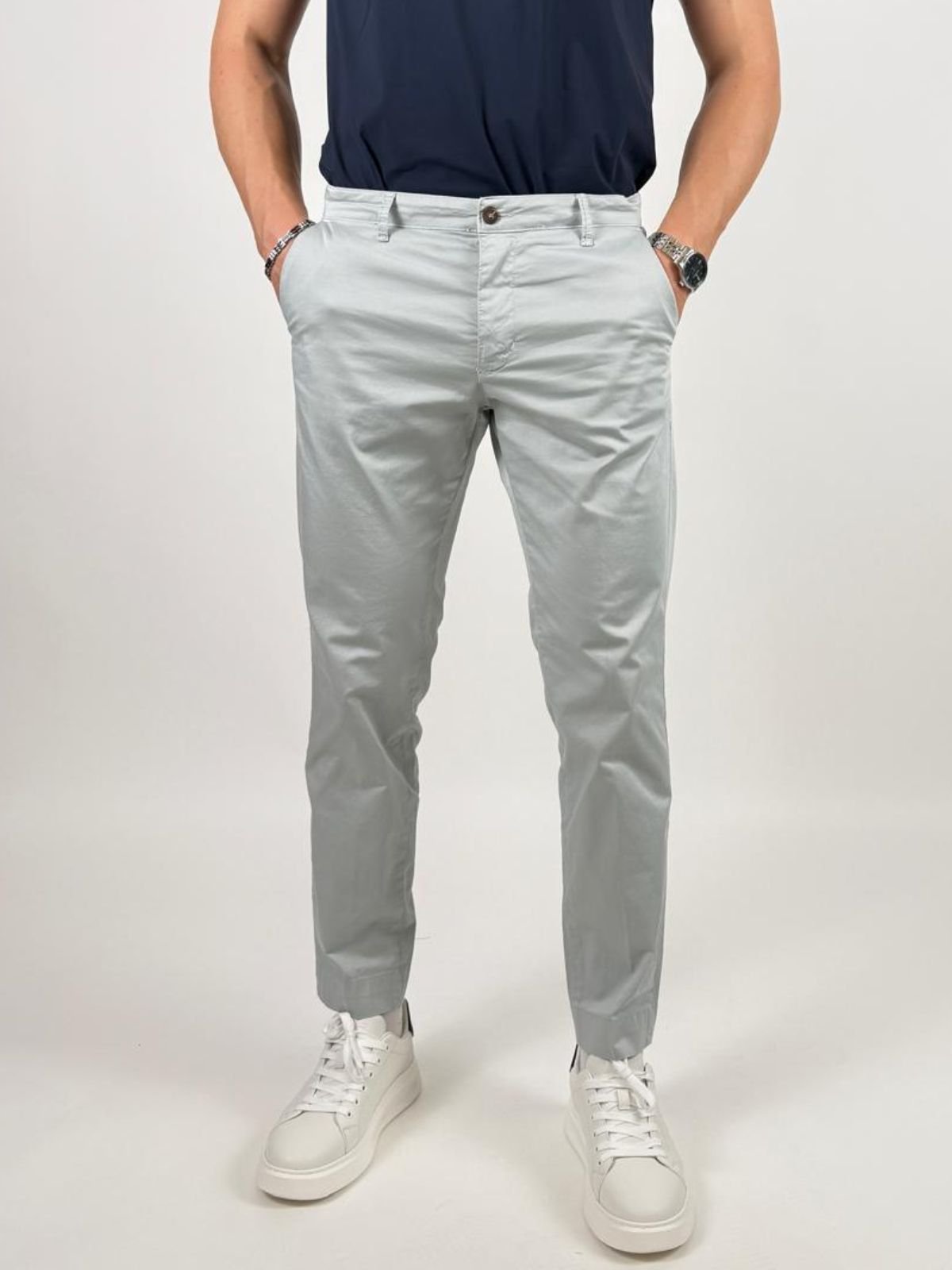 Pantalone Chino in cotone stretch Uomo - Squad2 - World Fashion