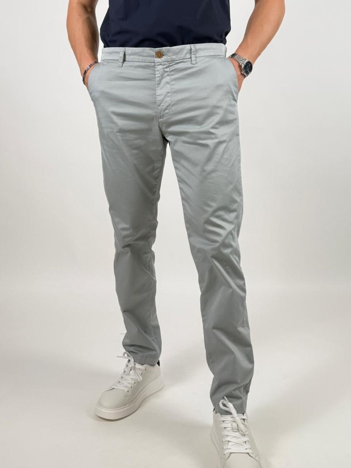 Pantalone Chino in cotone stretch Uomo - Squad2 - World Fashion