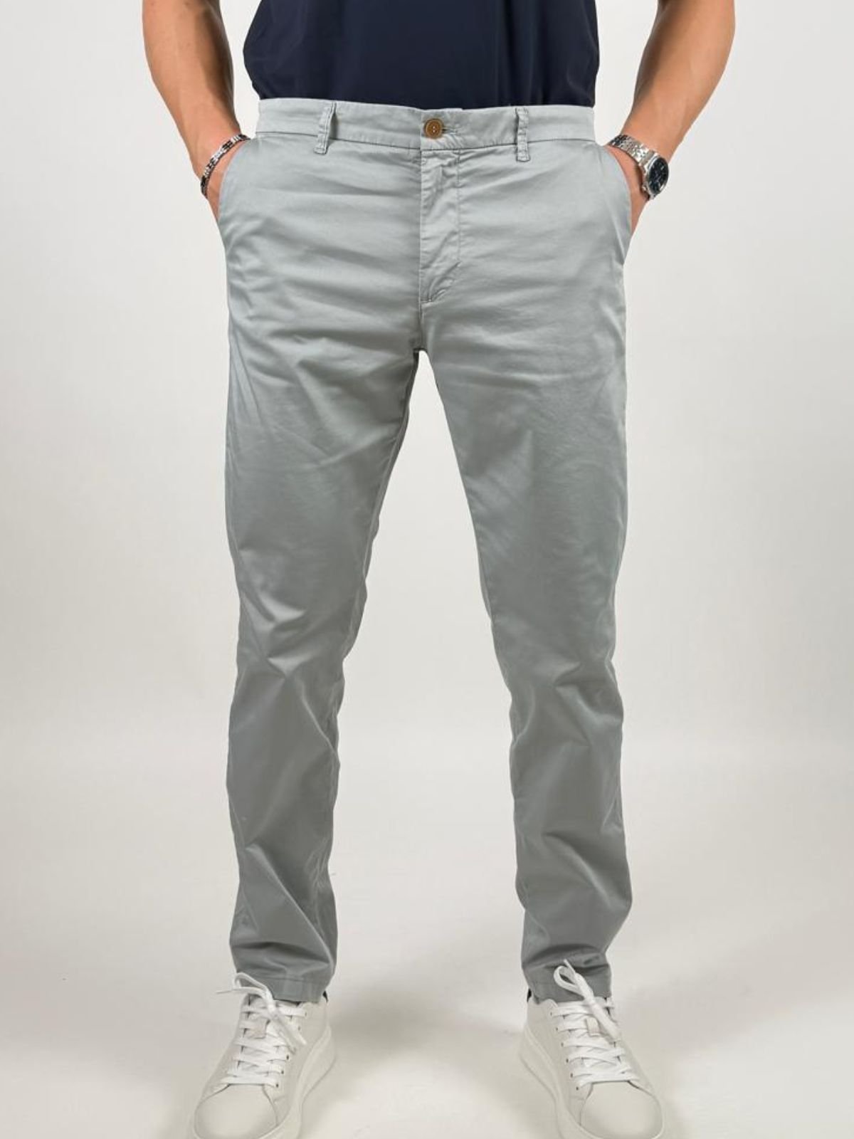 Pantalone Chino in cotone stretch Uomo - Squad2 - World Fashion