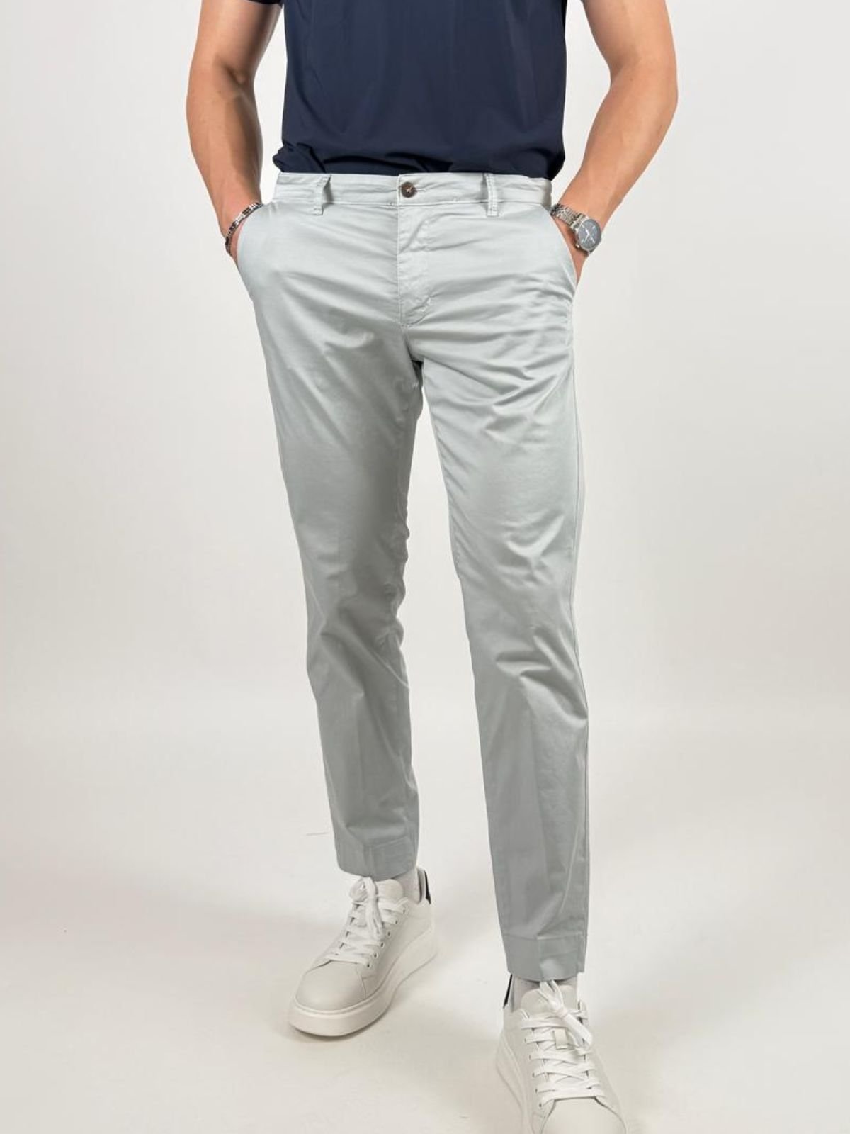 Pantalone Chino in cotone stretch Uomo - Squad2 - World Fashion
