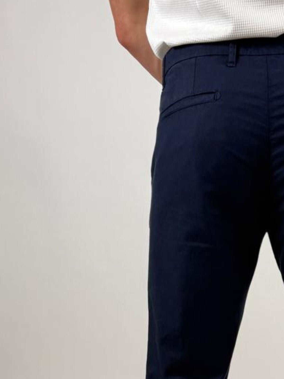 Pantalone Chino in misto lino slim fit Uomo - Squad2 - World Fashion