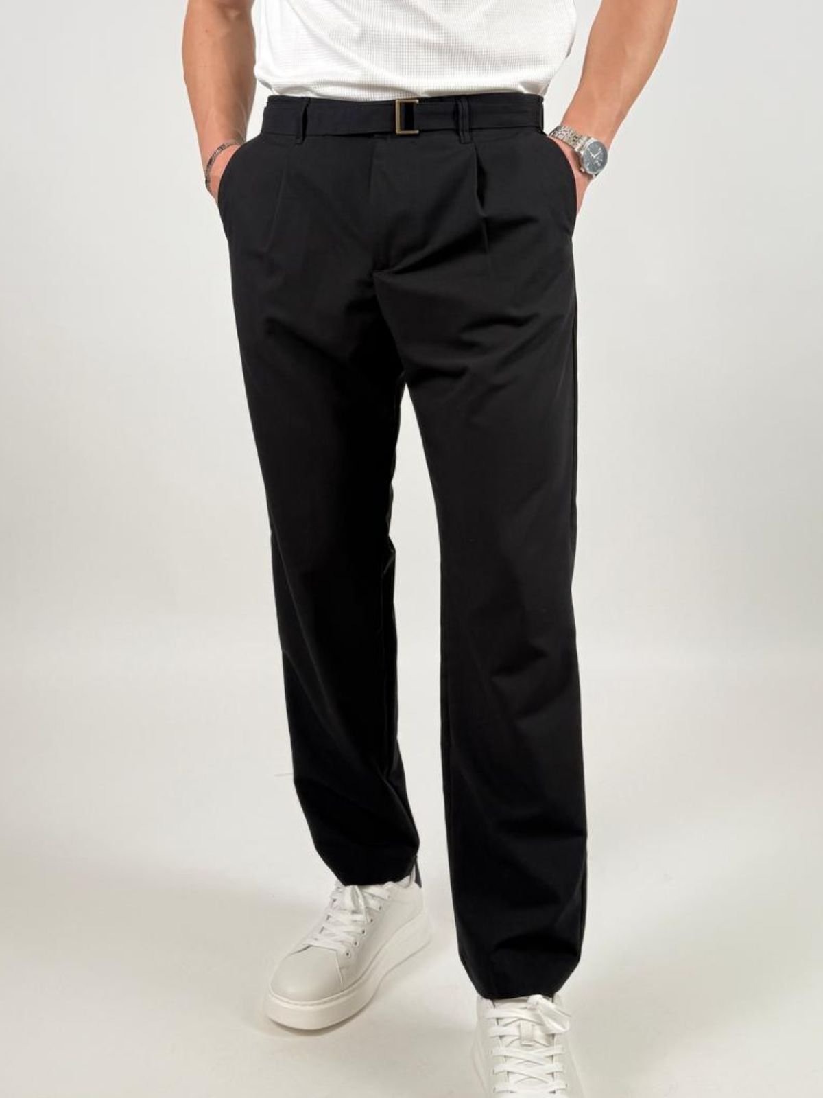 Pantalone chino in misto viscosa Uomo - Squad2 - World Fashion