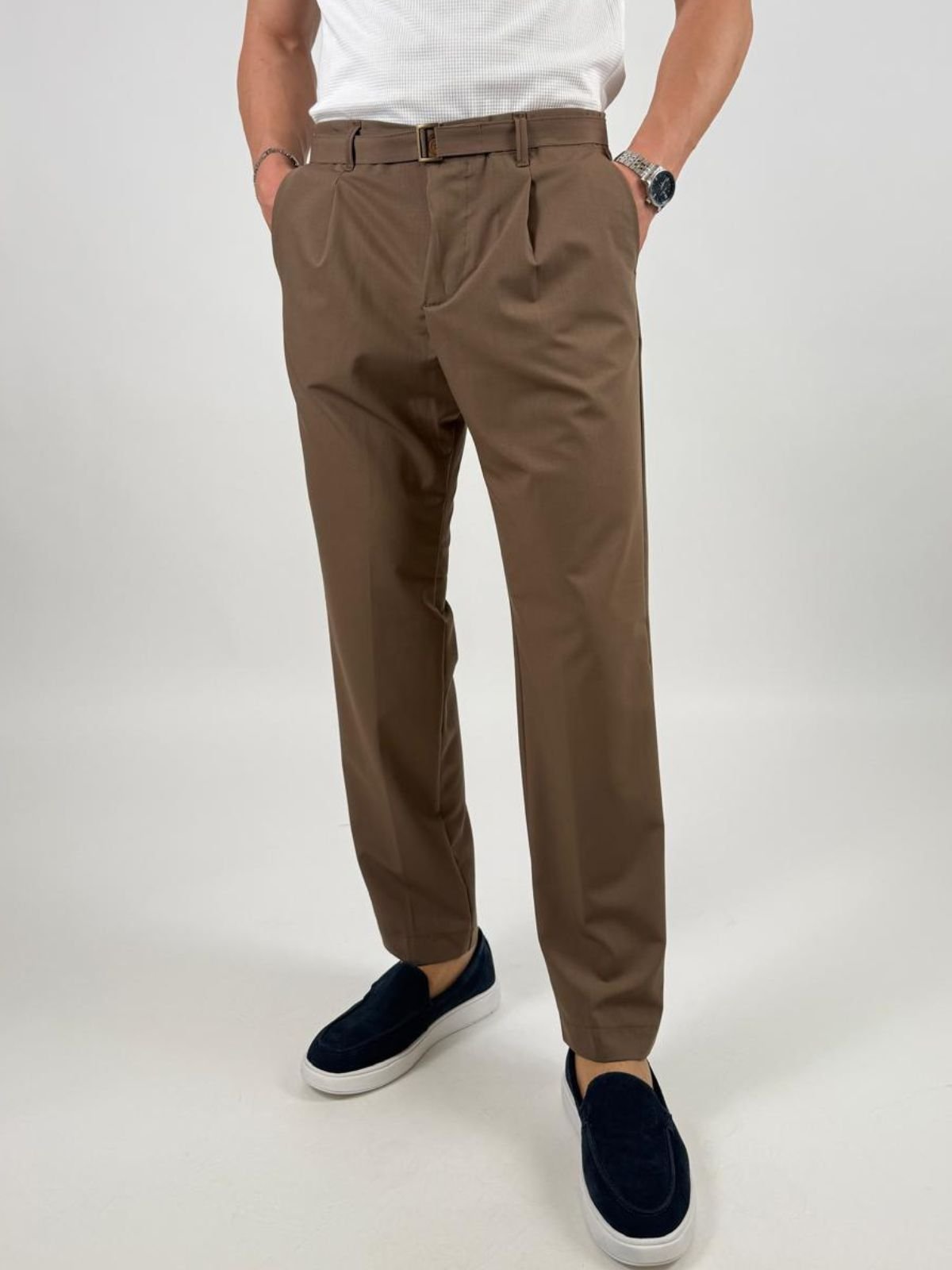 Pantalone chino in misto viscosa Uomo - Squad2 - World Fashion